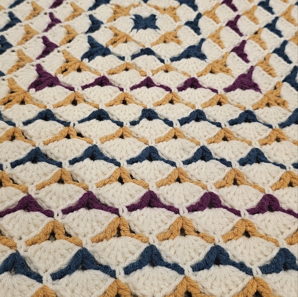 Handmade Crochet Blanket - Picture 2 of 3